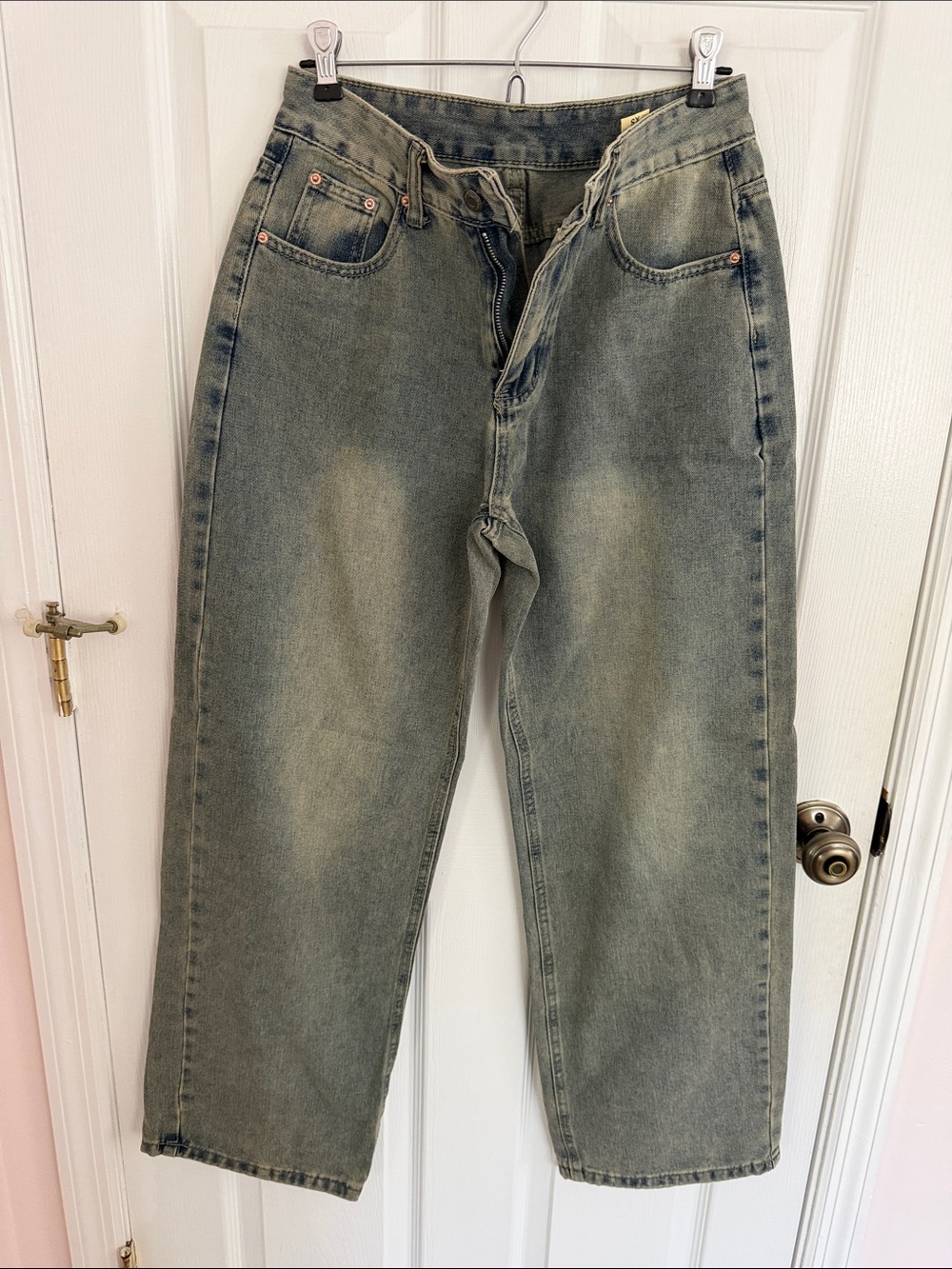 Women’s Fade Gray Wide-Leg Jeans